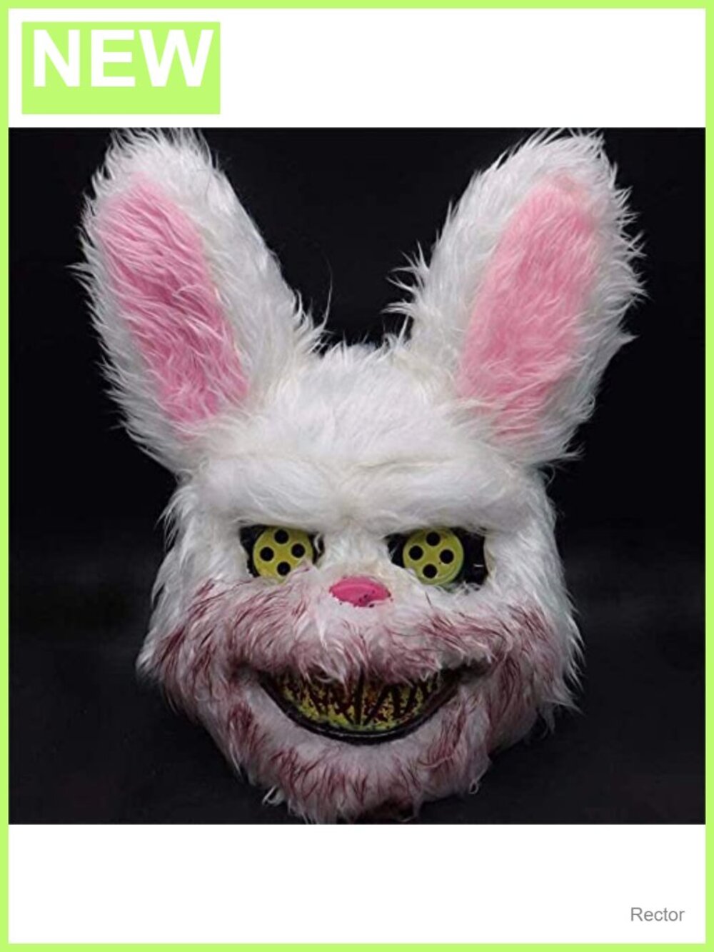BESSEEK Halloween Scary Bunny Mask Plush Animal Cosplay Costume Prop